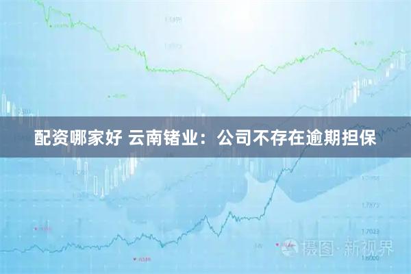 配资哪家好 云南锗业：公司不存在逾期担保